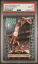 1992 TOPPS Stadium Club SCOTTIE PIPPEN Beam Team #5 PSA 8 