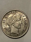 1913 Barber Dime, Sharp & Original Mint State Nice Lustrous Unc BU uncirculated
