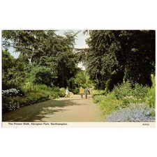 NORTHAMPTON The Flower Walk, Abington Park Postcard Unused