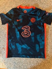 Nike boys soccer jersey-Chelsea football club youth extra small