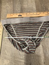 VINTAGE VICTORIA SECRET 100 COTTON THICK WAISTBAND RIO HI CUT BRIEF PANTY XL