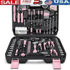 281PCS Home Tool Kit Portable Repair Set Hand Tools Wrench Screwdriver Pliers US