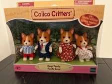 Epoch Sylvanian Families Calico Critters Corgi Family Limited Edition - New!