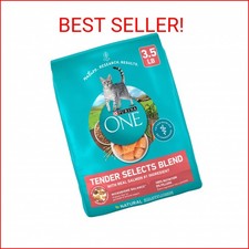 Purina ONE Natural Dry Cat Food, Tender Selects Blend With Real Salmon - 3.5 lb. 4.11 per pound