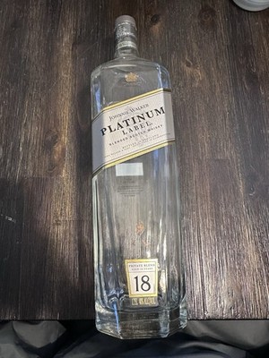 Johnnie Walker Platinum Oversized 1.75L Empty Bottle Decanter