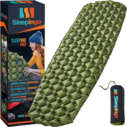 Ultralight Sleeping Mat - Inflatable & Compact Camping Air Mattress for Backpack