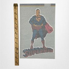Original Vintage Superman Superhero Cartoon Iron On Transfer