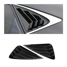 DYXN Car Rear Side Window Louvers Splitter Trim - Triangle Louver Sun Shade