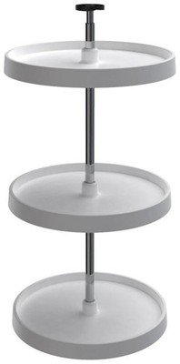 Rev-A-Shelf 3073-18-531 Value Line 3 Tier 18'' Full Circle Lazy - White