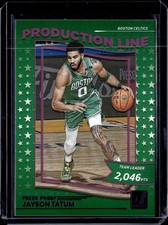 2022-23 Donruss #10 Jayson Tatum Production Line Purple Press Proof