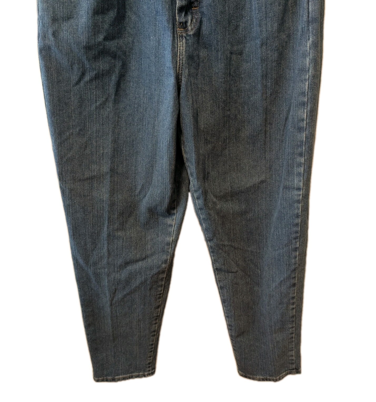 VTG 90s Lee Sz 8 Short Mom Jeans Relaxed Fit Tapered Leg Mid Rise Elastic Denim thumbnail 6