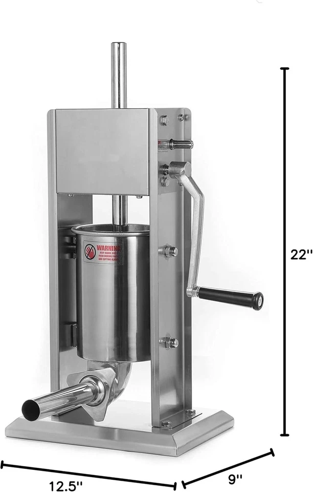 Embutidora vertical de salchichas de acero inoxidable, velocidade dupla, NOVO EUA - Imagem 2 de 4