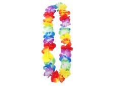 Collana Hula Leis Fiori Hawaiana Hawaii Arcobaleno, Multicolore - 0.9m