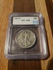 1927 S WALKING LIBERTY HALF DOLLAR IGC VG8