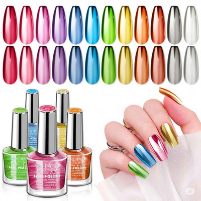 Metallic Chrome Quick Dry Long-Lasting Summer Fingernail Polish
