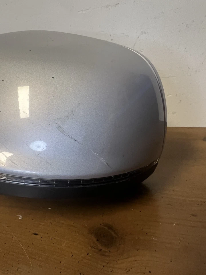 2013-2015 Audi Q7 Left Hand Side View Mirror Power Fold SILVER LED INDICATOR TYP - image 4 of 4