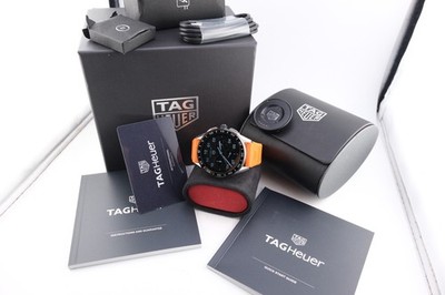 TAG Heuer Connected Men's Black Watch - SBG8A Orange Band Full Set. Working
