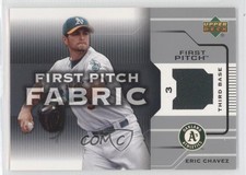 2005 Upper Deck First Pitch Fabric Eric Chavez #GU-EC 0f6