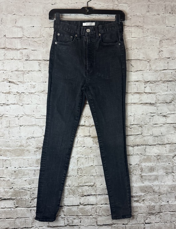 Moussy Women's Size 25 High Rise Skinny Jeans Black Cotton Spandex *READ* $350