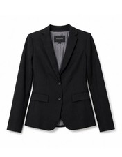 Banana Republic Tailored Black Blazer Sz 8 Classic Chic Workwear Career Capsule