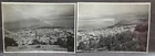WW2 Palestine Haifa panorama from Mt Carmel panorama 1943 two photos 8.5 by 6cm
