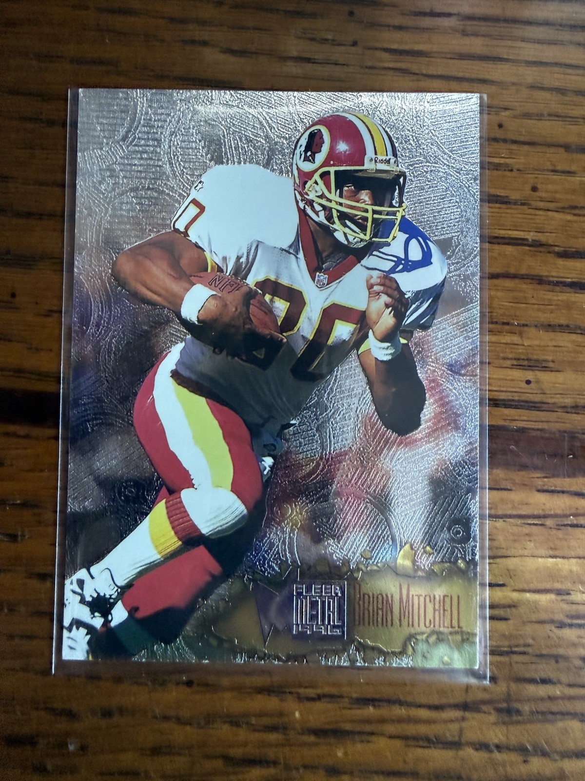 1996 Fleer Metal #121 Brian Mitchell Washington Redskins Football Card
