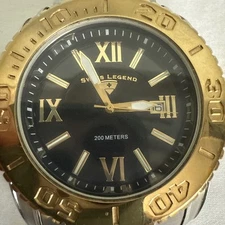 Swiss Legend Commander Black Gold Steel Ø46 mm Wristwatch	SL-10059-11-RB