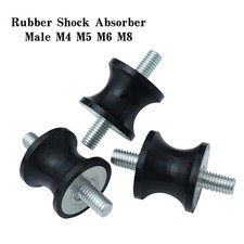 M4 M5 M6 M8 Waisted Male/Male Rubber Mounts Anti Vibration Shock Absorber Damper