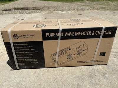AIMS Power Global LF Inverter/Charger 6000W 24VDC 120/240VAC LCD AGS.  UNOPENED