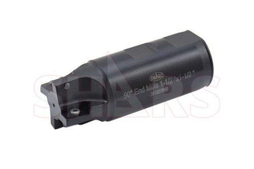 Shars CNC 1-1/2 x 4" 90° 4FL Wendeschneidfräser APKT 1604 Wendeplatte Neu P[ - Bild 1 von 8