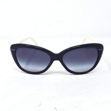 KATE SPADE New York Angelique Sunglasses Cat Eye Black White 0FU8/Y7 55-16-135