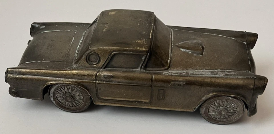 Coche de colección 1974 Banthrico Inc. Chicago 1955 T Bird Ford Thunderbird alcancía Foto 3 de 4