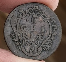 1759 DUIT VOC Netherlands Gelderland Holland Dutch VERY NICE - (HIGH GRADE) e737