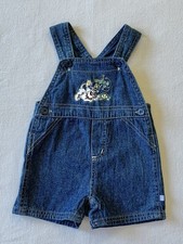 2011 Disney 101 Dalmatians Embroidered Puppy  Turtle Overalls Shortalls 3-6M