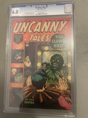 Uncanny Tales #7  CGC 1953 Atlas Classic Bill Everett Cover Pre Code Horror PCH