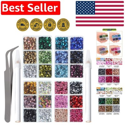 10000 pcs Hotfix Rhinestones - 24 Colors for Sparkling DIY Crafts & Nail Art