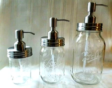 MASON JAR SOAP DISPENSER Quality STAINLESS STEEL PUMP BALL JARS