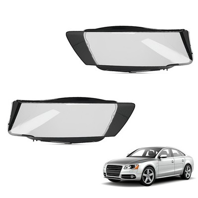 Pair Headlight Lens Cover For AUDI A5 S5 RS5 2008 2009 2010 2011 2012 8T0941029