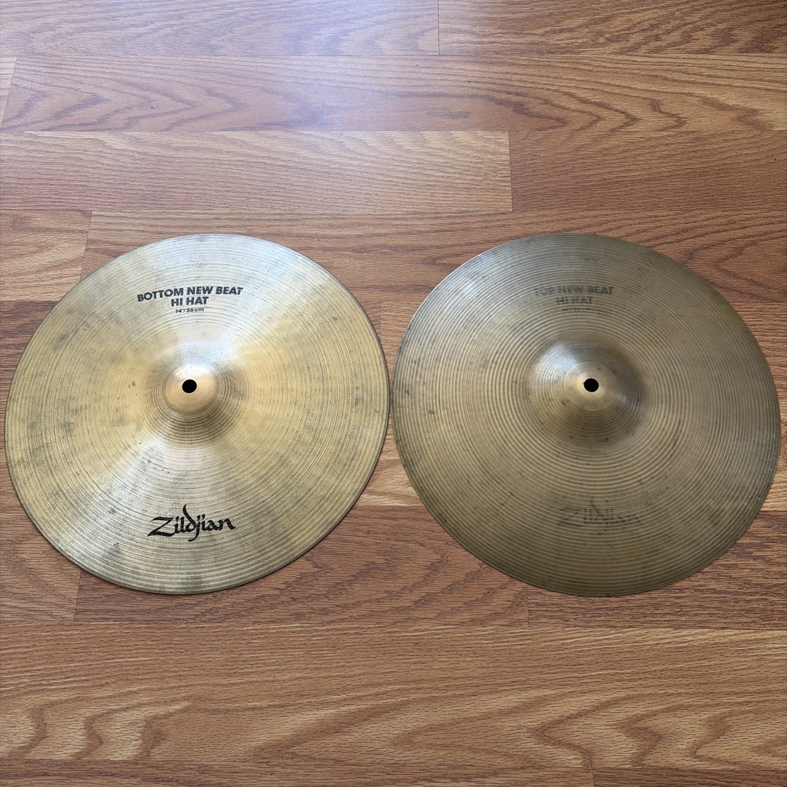 Zildjian Avedis New Beat 14" Hi-Hat Cymbal 996g 1514g Patina