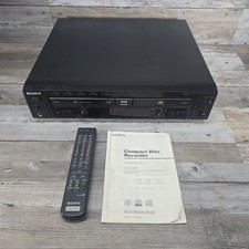 Sony RCD-W500C 5-Disc CD Changer Compact Disc Recorder W/ Remote Tested