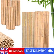 Weatherproof Bamboo Fence Panel 4m x 1m Garden Privacy Screen Outdoor Decor