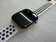 Apple Watch Series 11 46mm GPS Rose Gold Case w White And Black Band MEV64LW/A