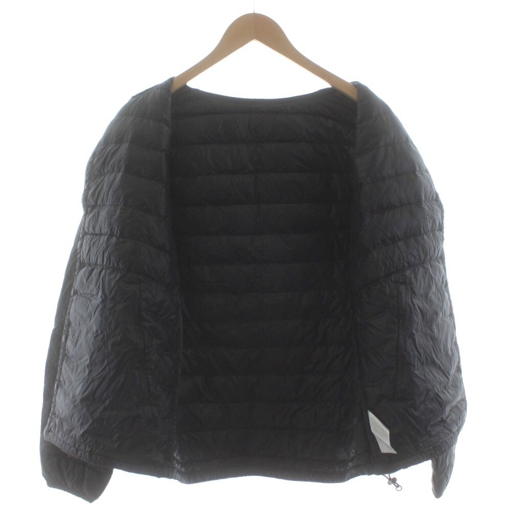 Danton Inner Down Jacket Collarless Nylon Black J… - image 4
