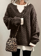 Brown Oversized Sweater Size Small