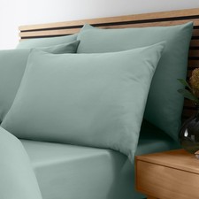 Image of Catherine Lansfield So Soft Non-Iron Double Fitted Sheet Green