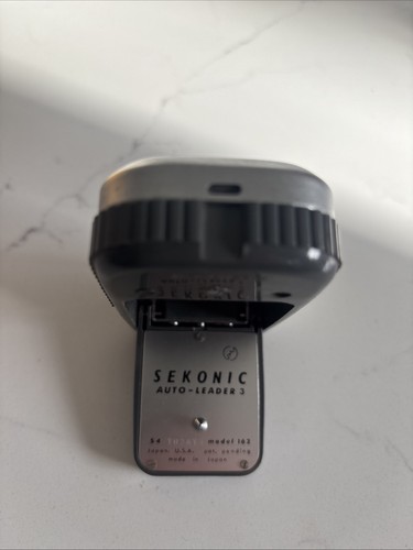 VINTAGE SEKONIC AUTO-LEADER 3 MODELLI 162 MISURATORE LUCE SENZA CUSTODIA - Foto 5 di 6