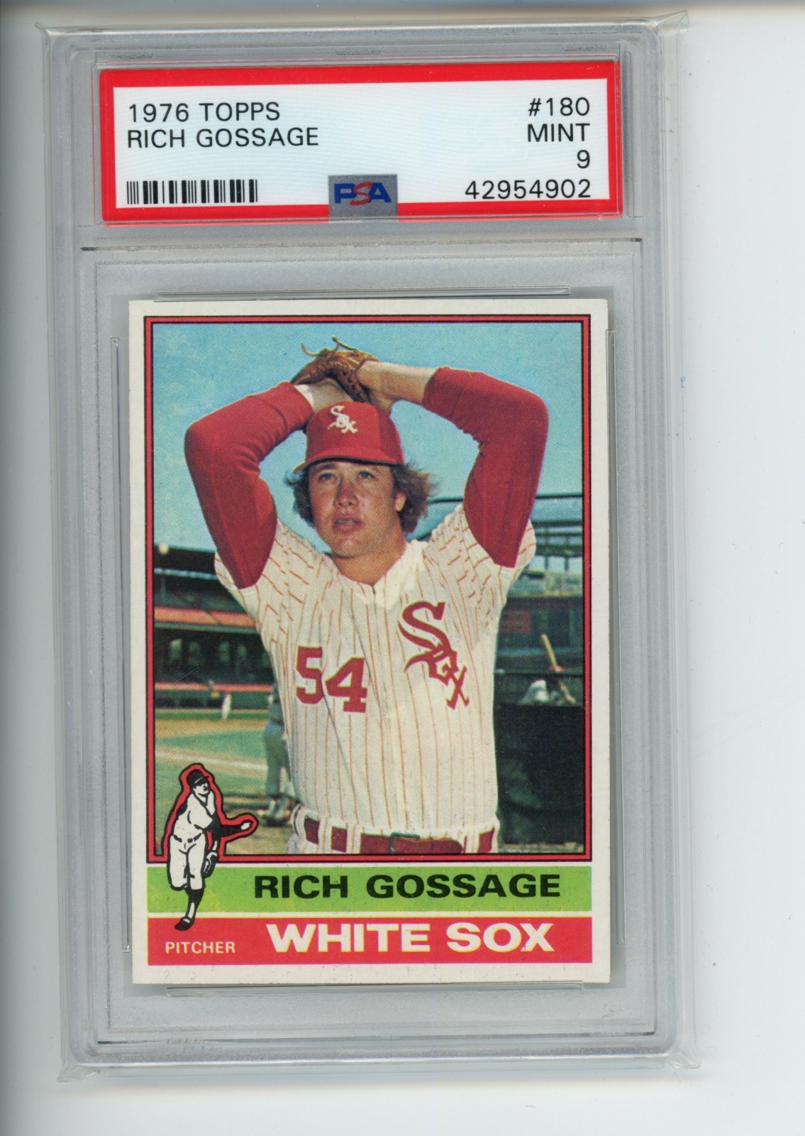 1976 Topps Rich Gossage #180 Chicago White Sox PSA 9 MINT