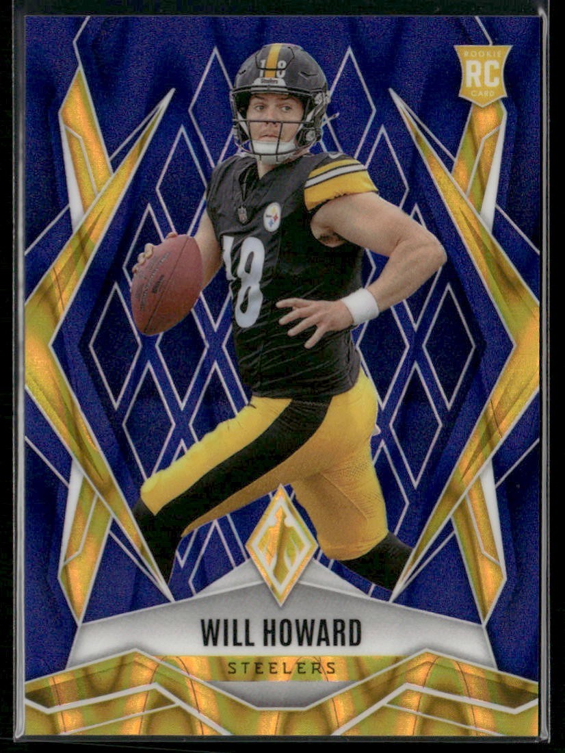 2025 Panini Phoenix - Will Howard #165 Blue Seismic /35 RC
