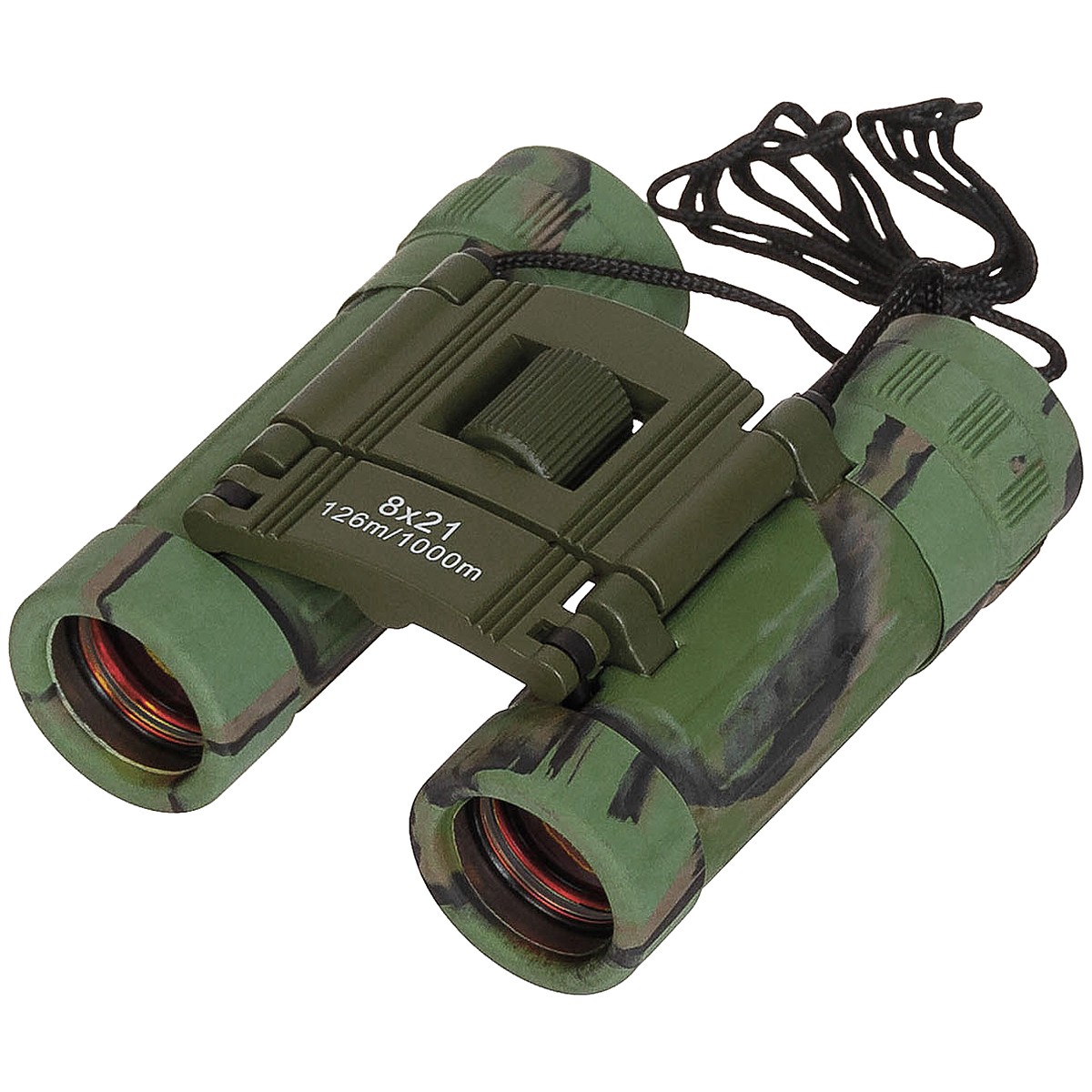 MFH Foldable Binocular 8 x 21 Hunting Outdoor Tactical Woodland Camo
