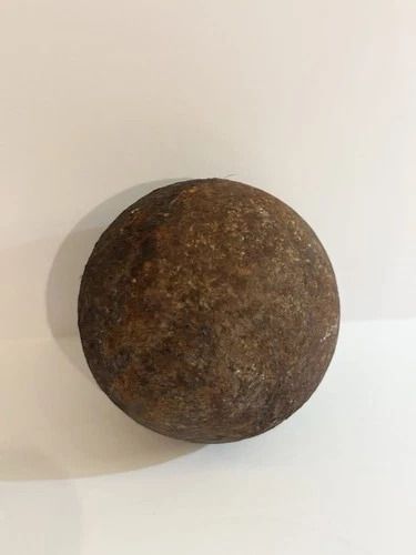 Small Cannon Ball Iron Shot 2.5 Inch Diameter War Military 2.9 lb